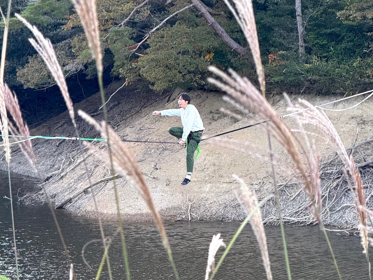 静岡で初ハイライン設置サポート｜Slackline Researchがつなぐ新たな挑戦の輪